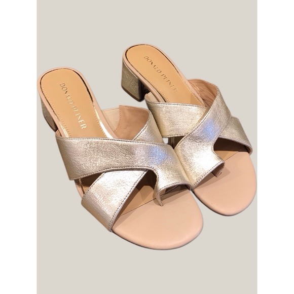 Shoes - New Donald Pliner Women's Keena Plantino Casual Dress Heeled Sandal Sz 7.5